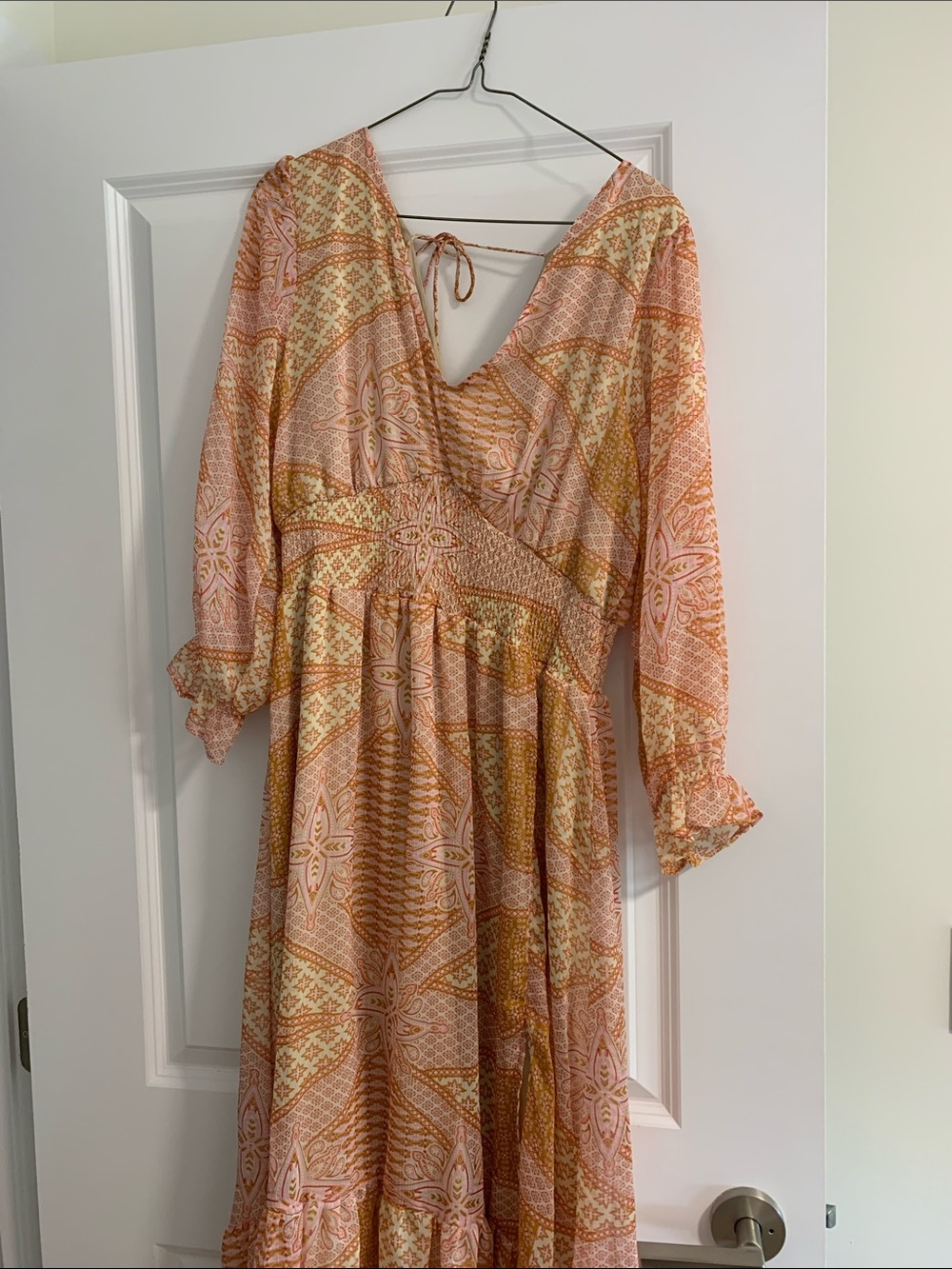Black Tape_ Boho Print Maxi Dress